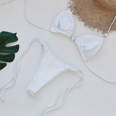 Sexy White Bikini Set