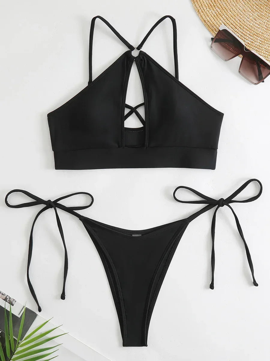 Sexy Hollow Out Brazilian Bikini