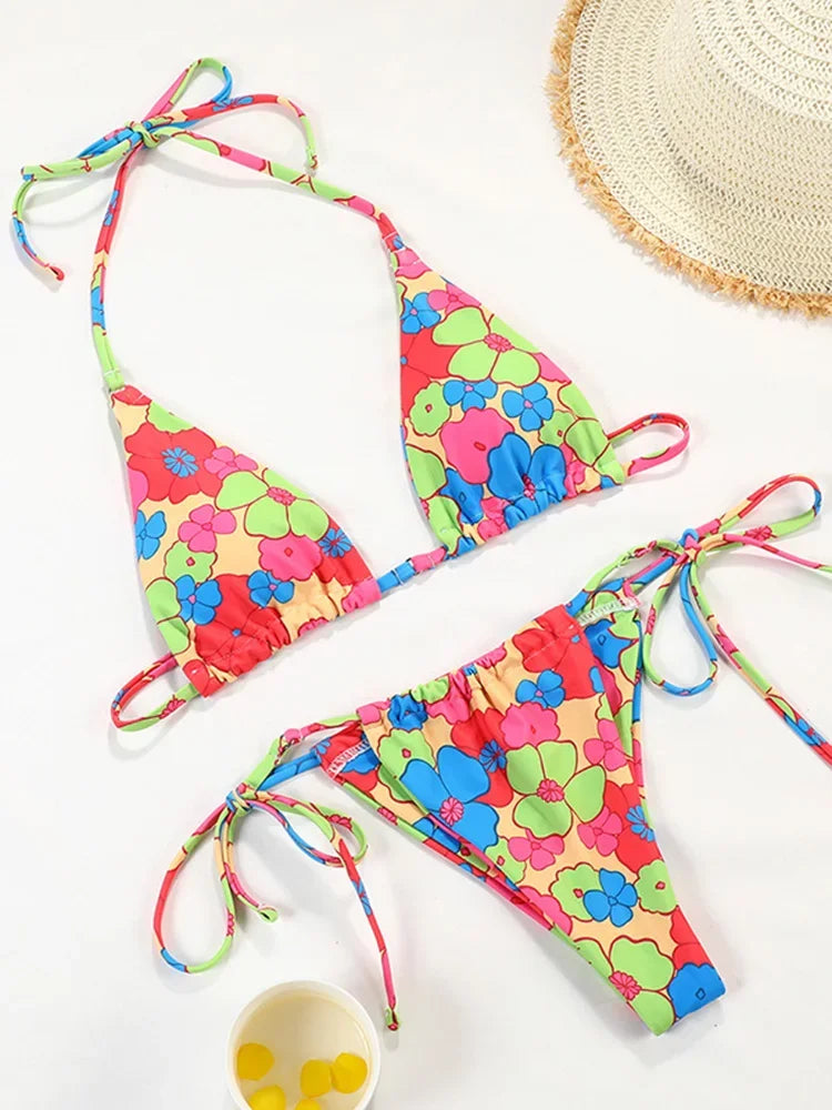 Polka Dot Mini Micro String Bikini