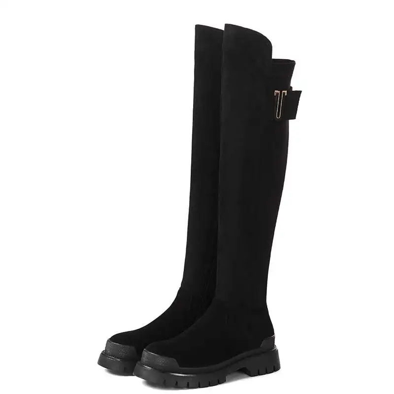 Capetillo Women's Square Heel Long Boots
