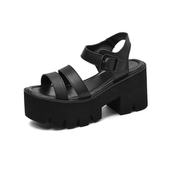 Silvana Women's Black Platform Sandal