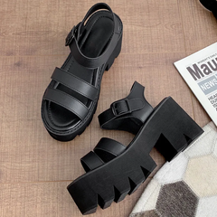 Silvana Women's Black Platform Sandal