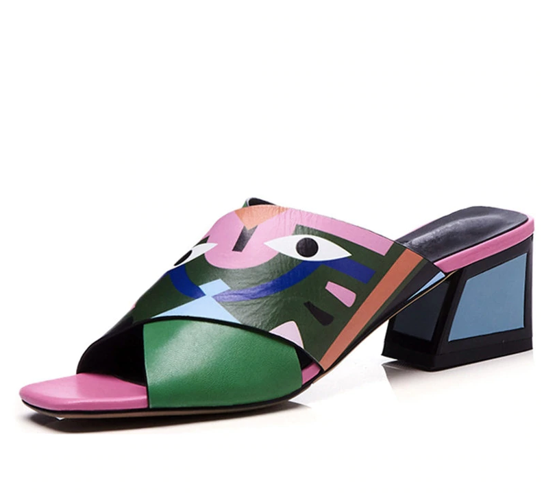 Jonkins Women's With Prints Heeled Sandal