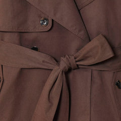 Double-Breasted Belted Trench Coat