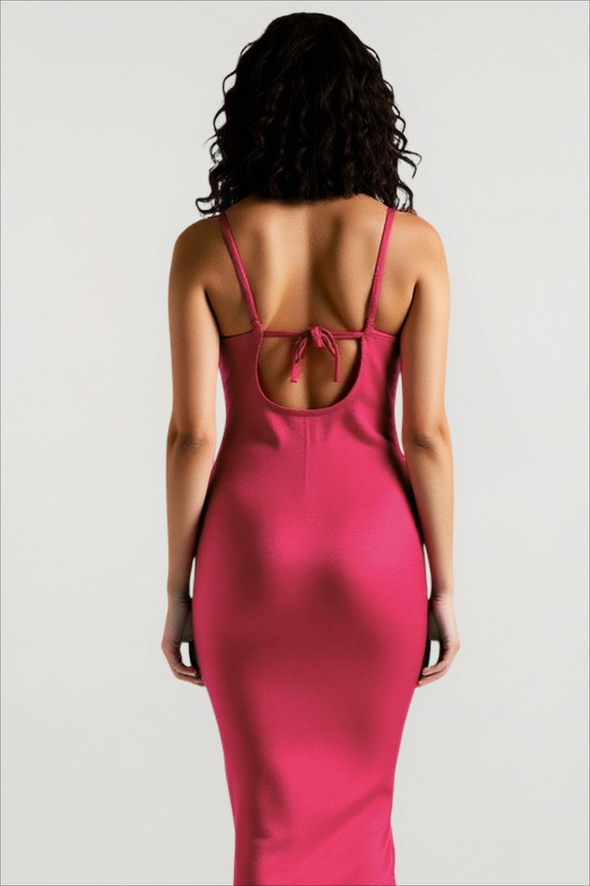 Sultry Open Back Slip Dress