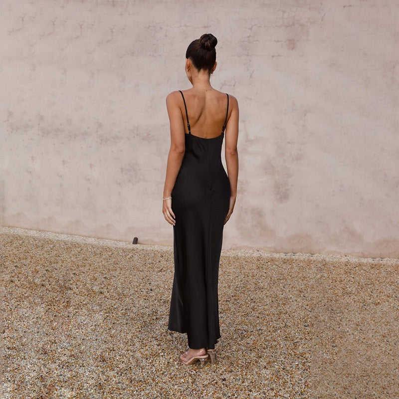 Deep Plunge Midaxi Dress