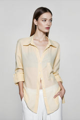 Pure Linen Casual Relaxed Blouse