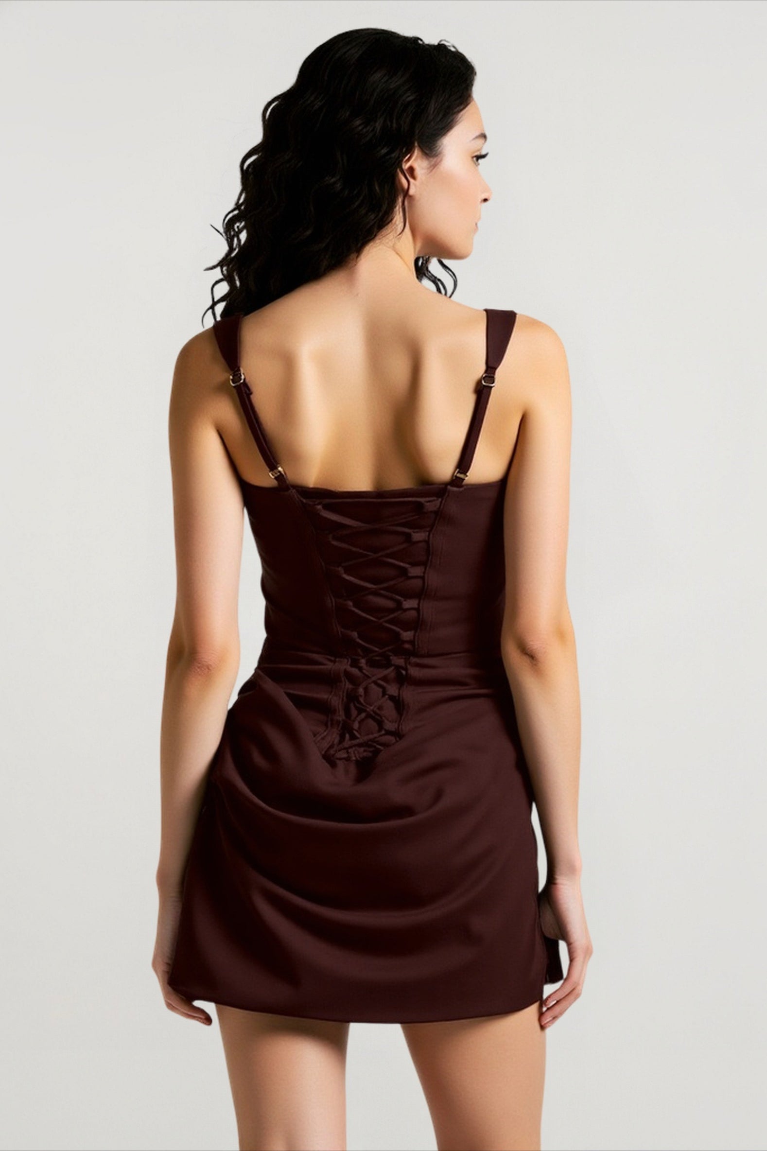Tie Detail Bodycon Mini Birthday Dress
