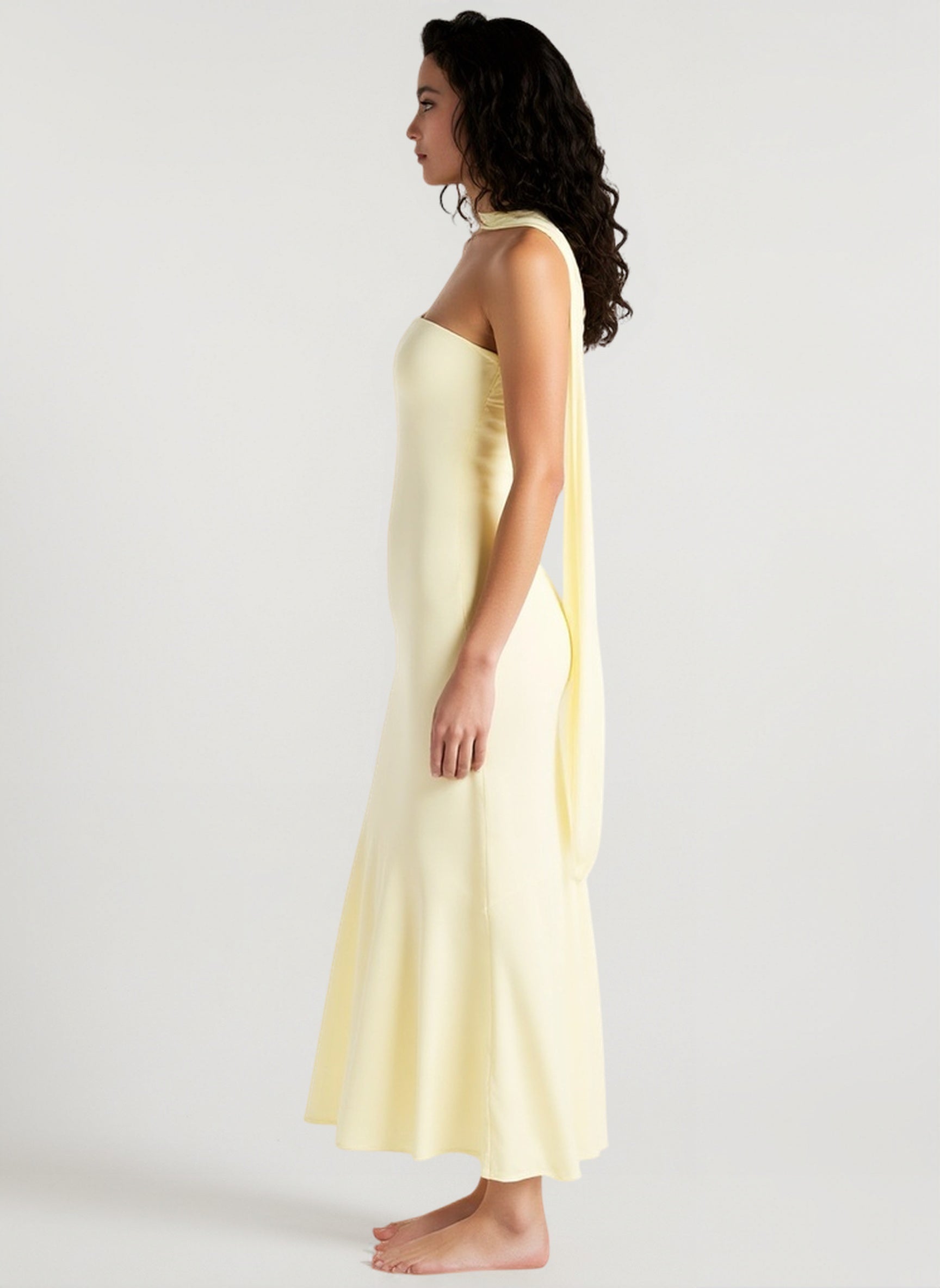 Floral Tie Fishtail Vacation Maxi Dress