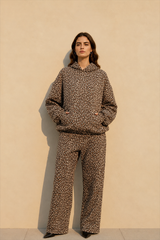 Y2K Leopard Print Hip-Hop Hoodie