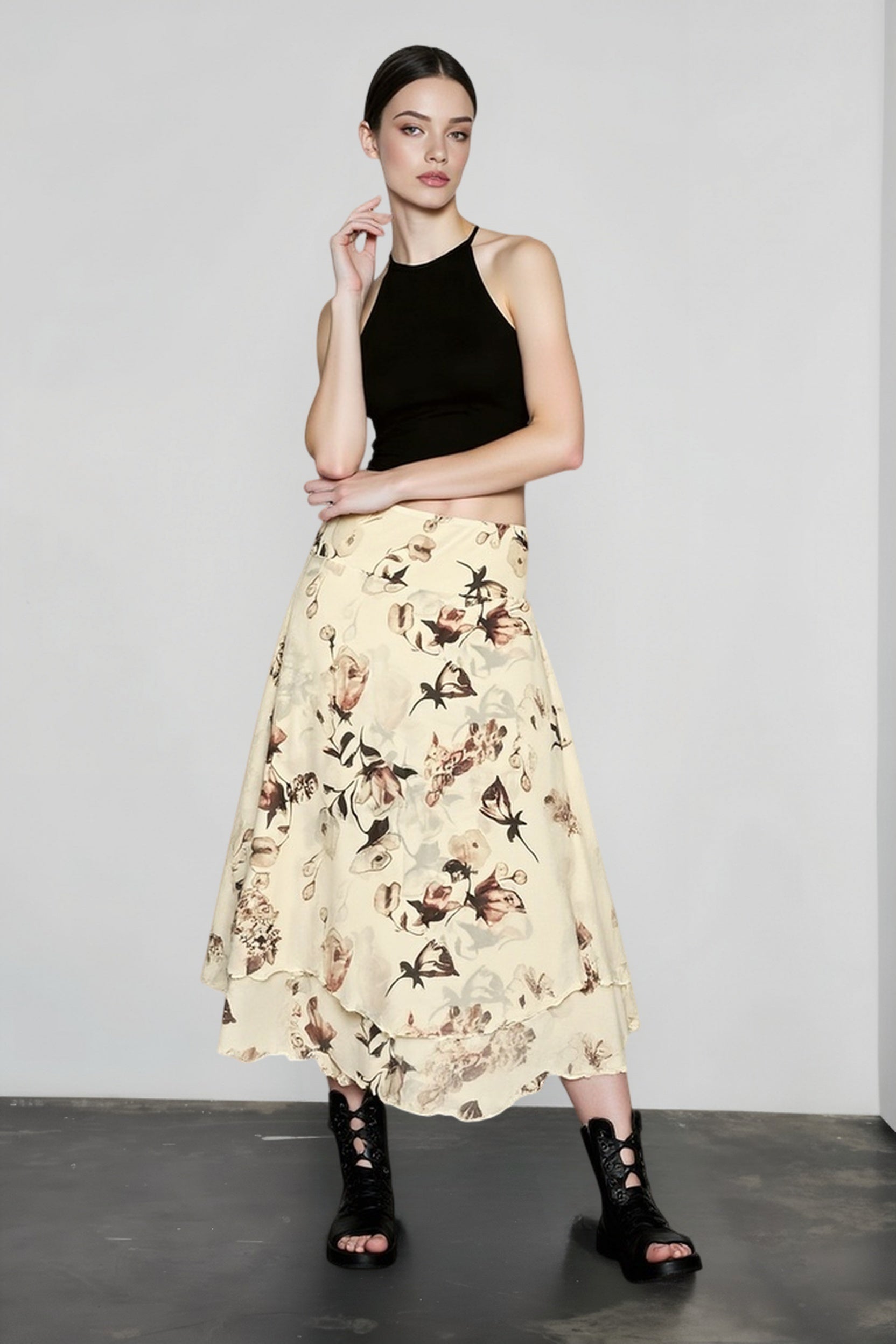Sheer Mesh Lightweight Vacation Skirt