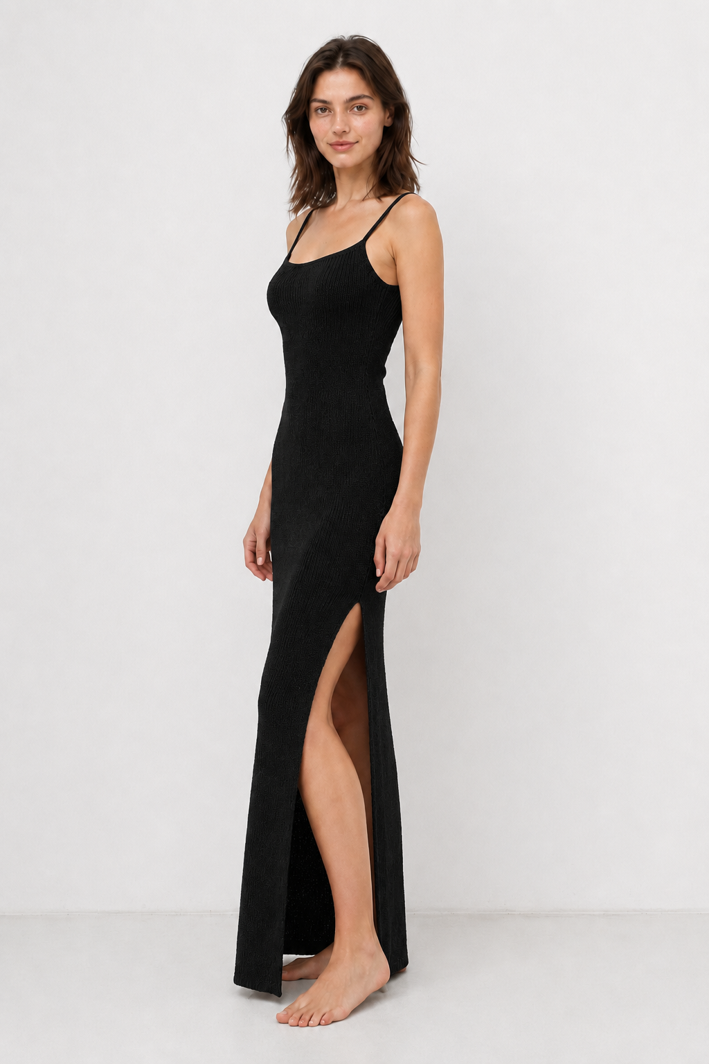 Knit Cami Slim Backless Sexy Sweater Dress