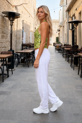 Sequin Halter Tie Cami Top