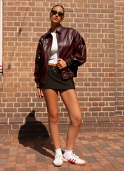 Holland Bomber Jacket-wine