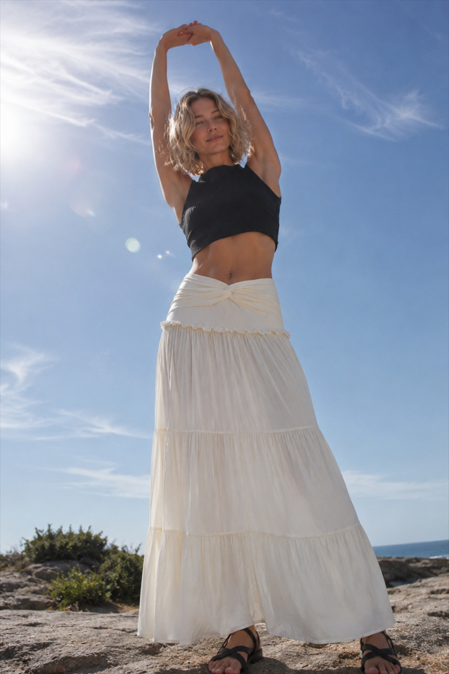 Sleeveless Halter Twist Co-ord Boho Dress