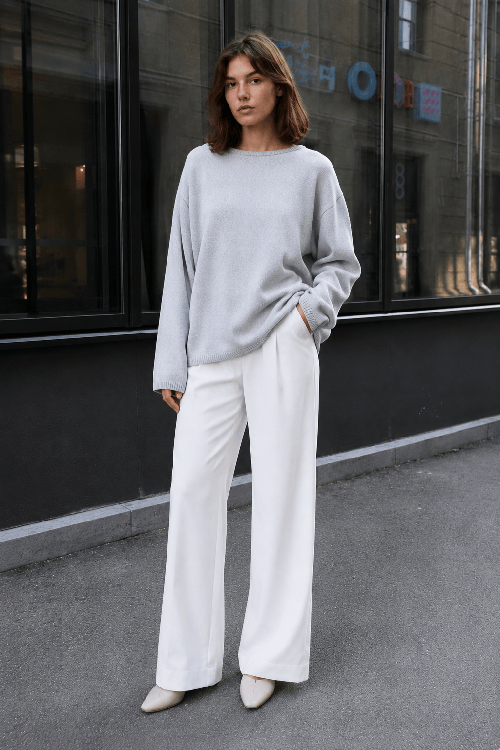 Backless Loose Fit Knit Blouse