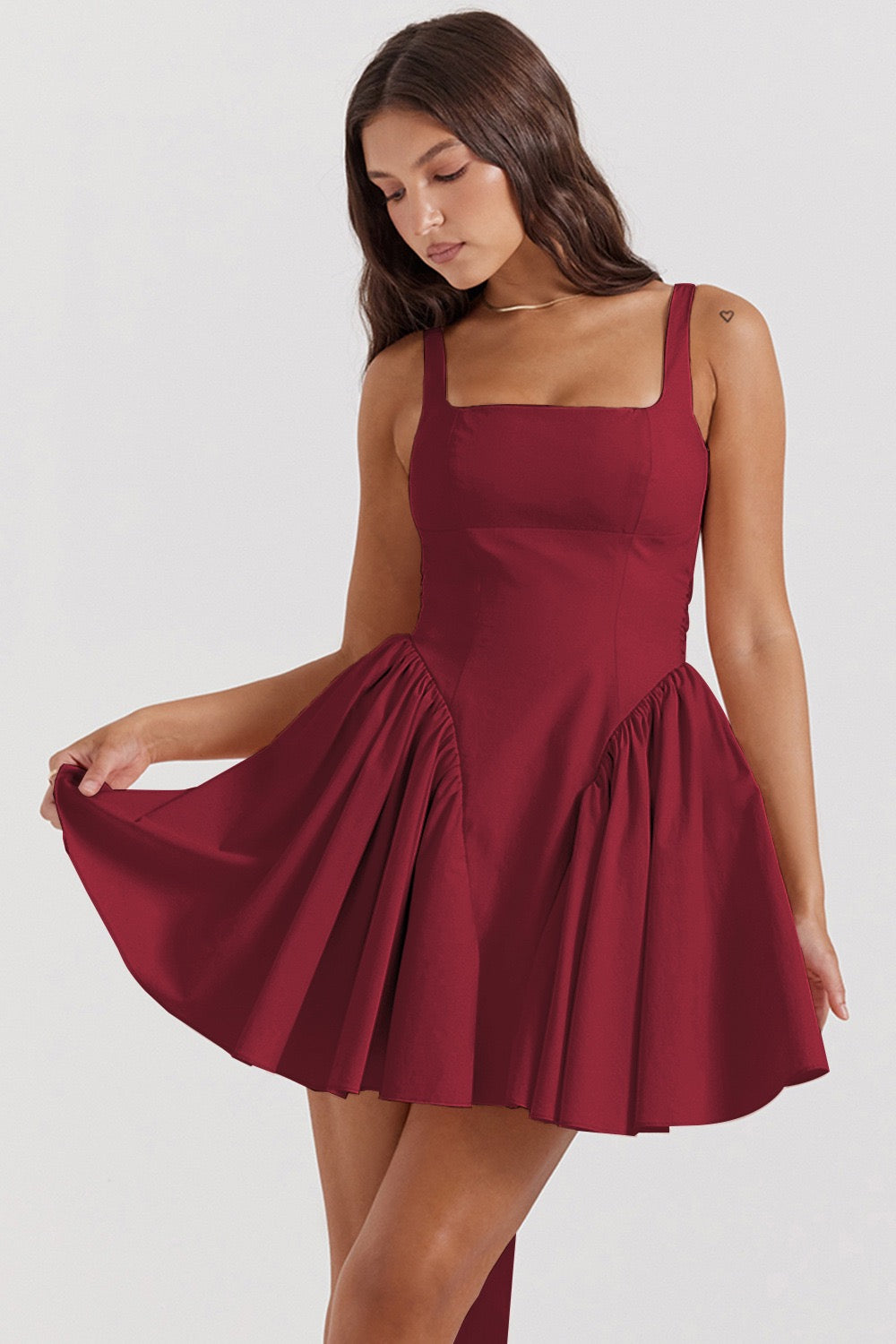 butterfly tie Mini Dress