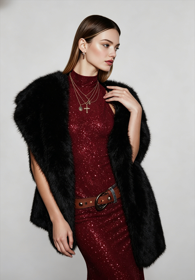 Solid Sparkling Halter Bodycon Formal Dress