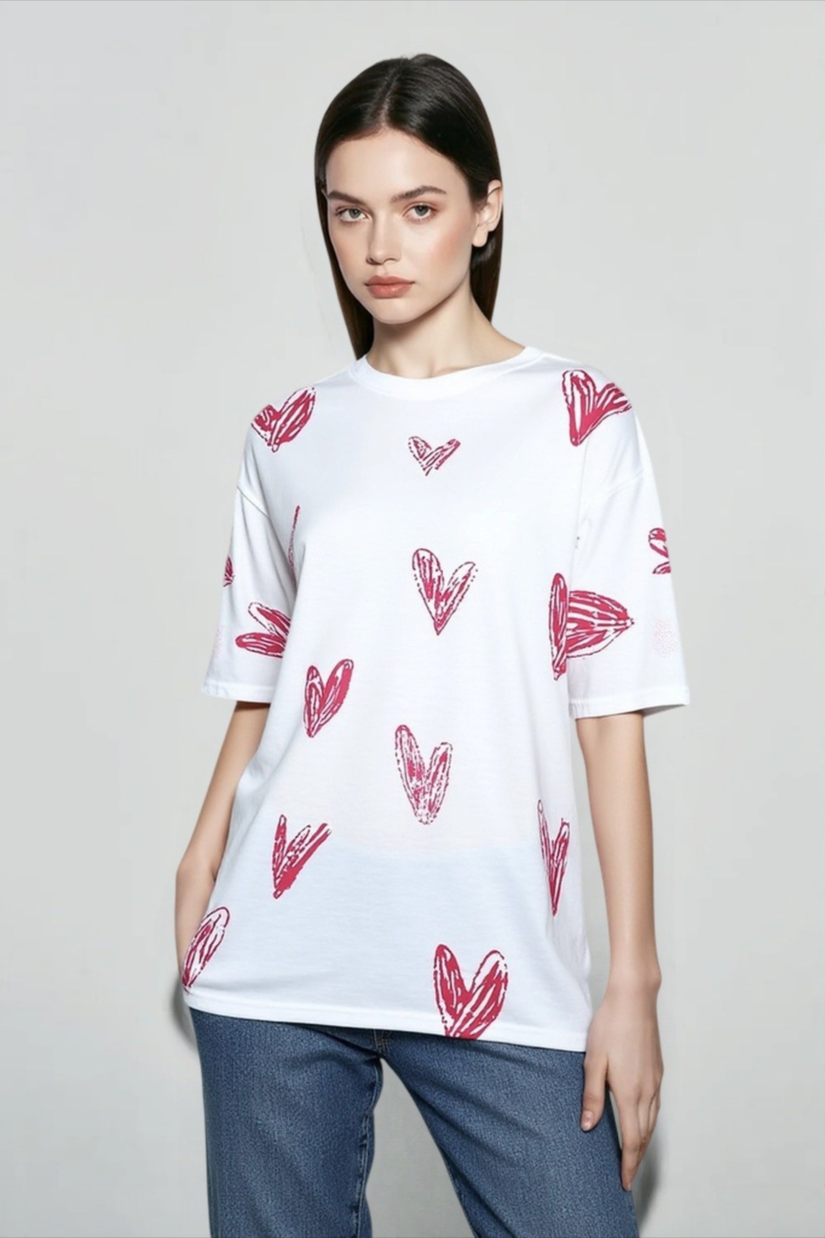 Streetwear Graphic Heart T-shirts