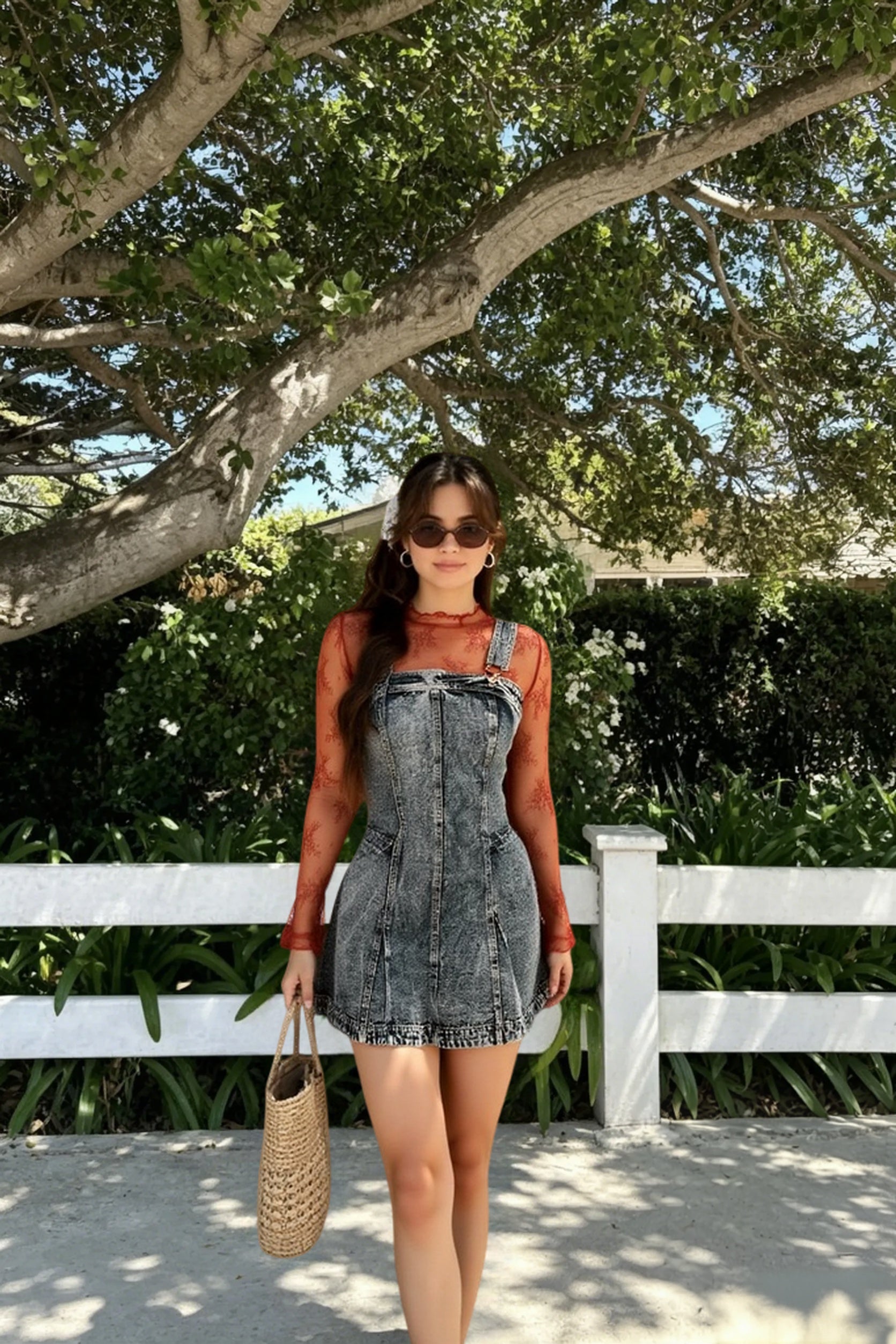 Strappy Slim Fit Denim Dress