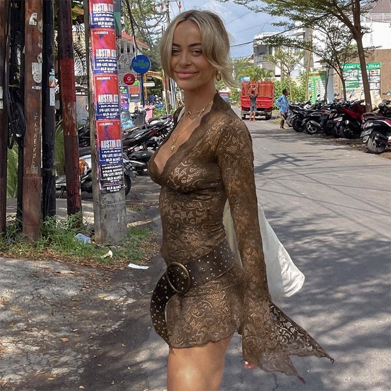 Sequins Jacquard Short Dress