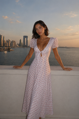 Polka Dot Bow-Detail Mini Dress