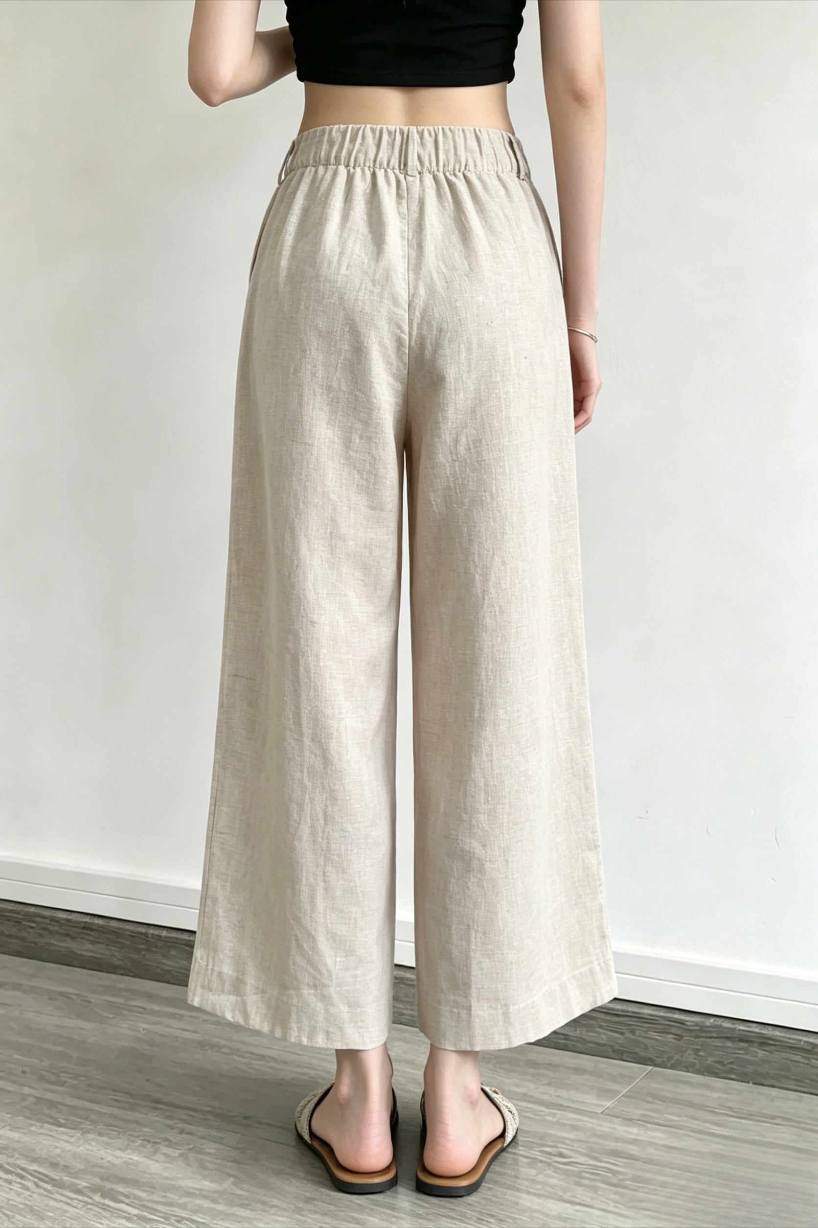 Breathable Linen Straight Pants