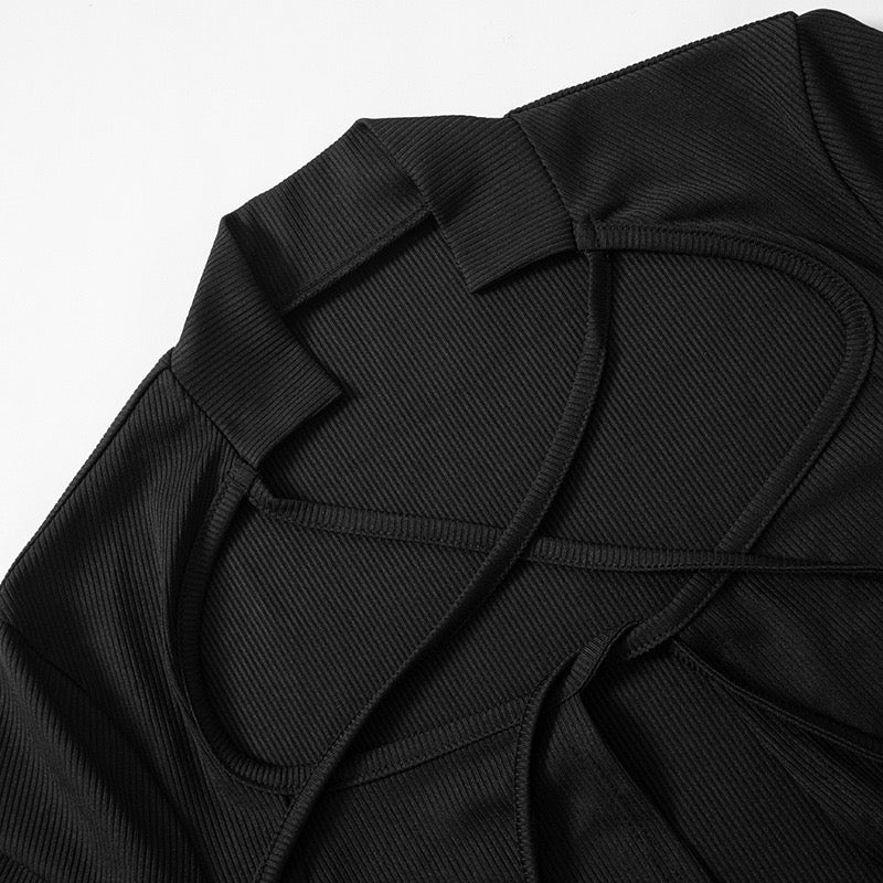 Nevah Long Sleeve Top Black