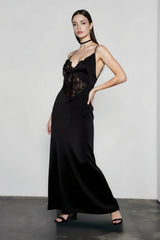 Chic Lace Backless Slip Dress