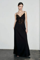Chic Lace Backless Slip Dress