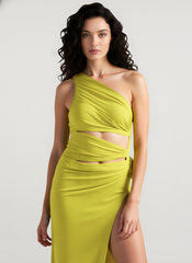 Elegant Sexy Asymmetrical Shoulder Party Dress
