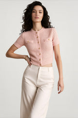 Single-Breasted Knitted Office Cardigan