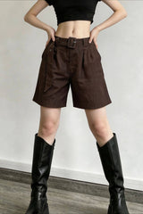 Linen Relaxed Belted Pants
