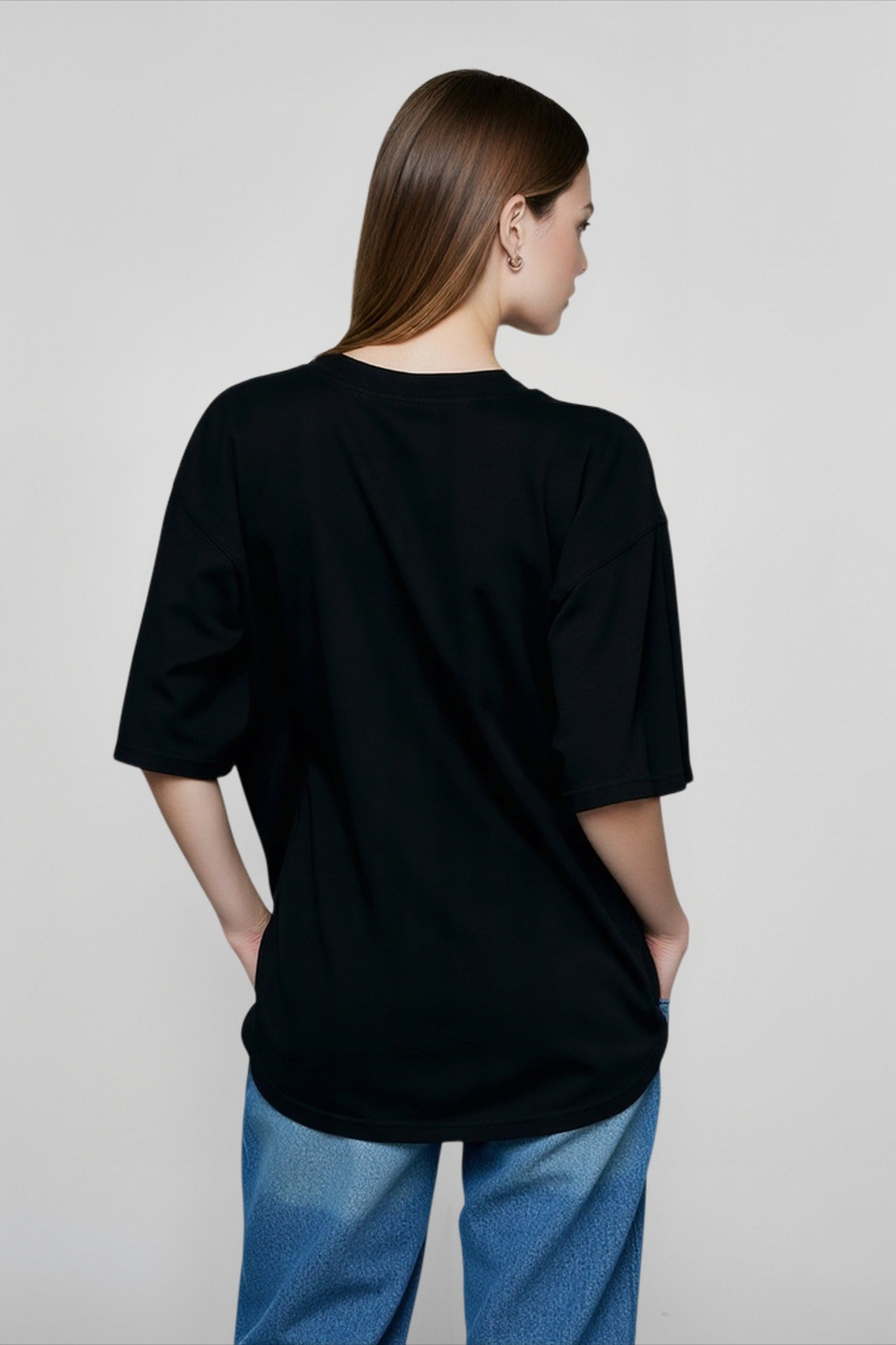 Oversized Solid Relaxed T-Shirts
