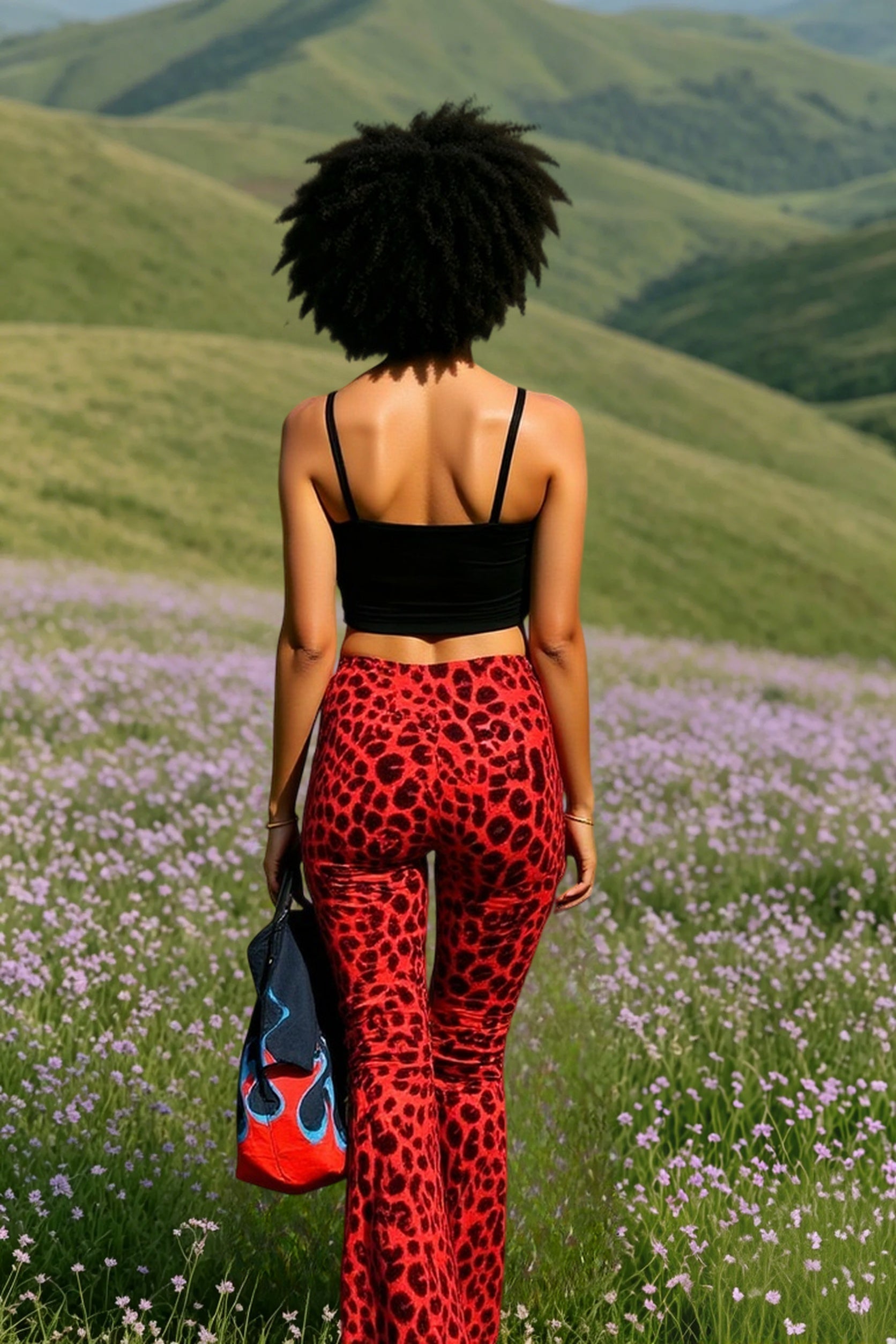 Leopard Print Flare Pant
