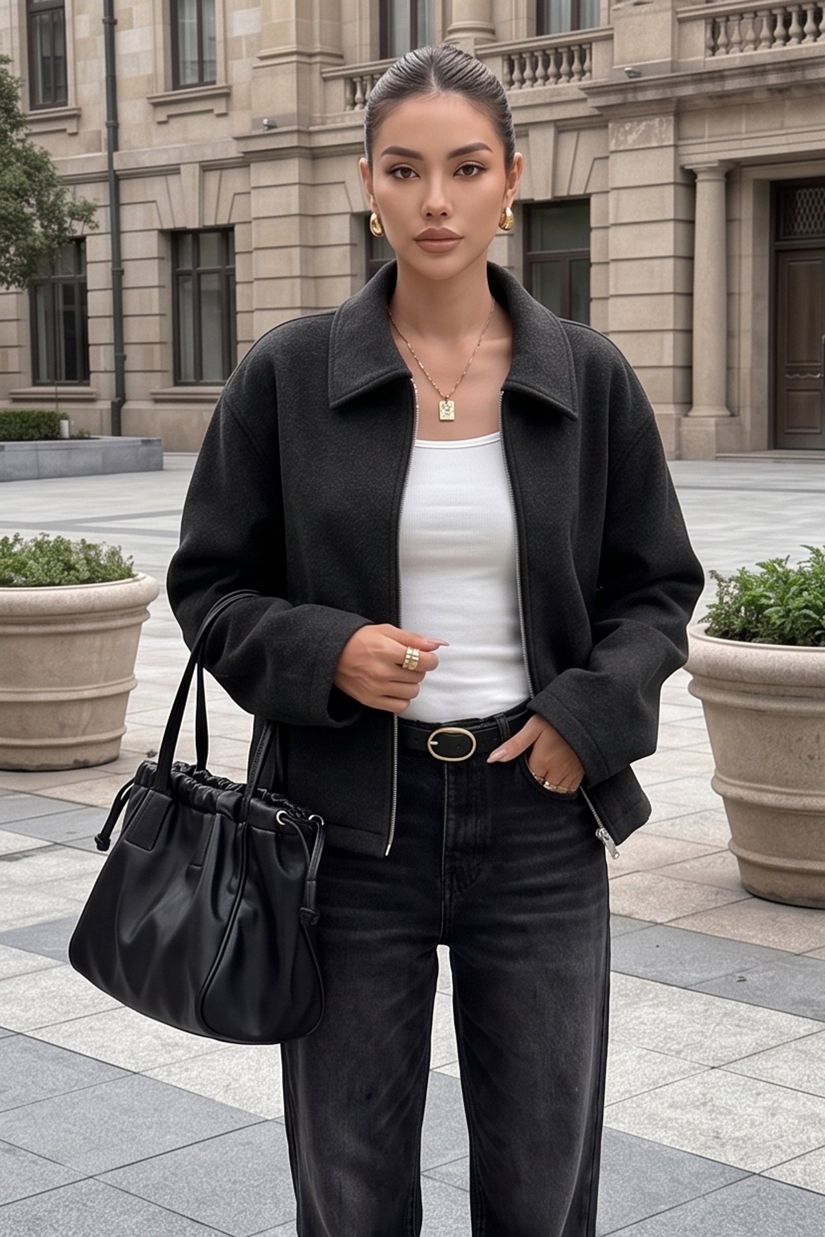 Elegant Long Sleeve Versatile Jacket