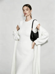 Cardigan Sleeveless Dress Knit Set