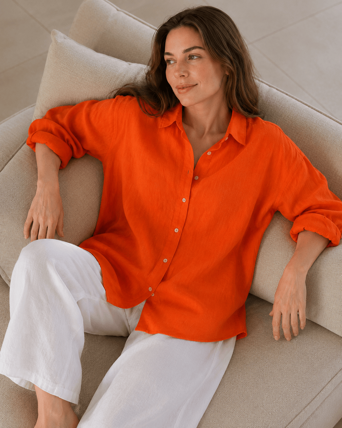 Fashion Solid Loose Casual Commuter Blouse