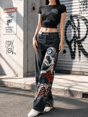 Y2K Gothic Streetwear Baggy Pant