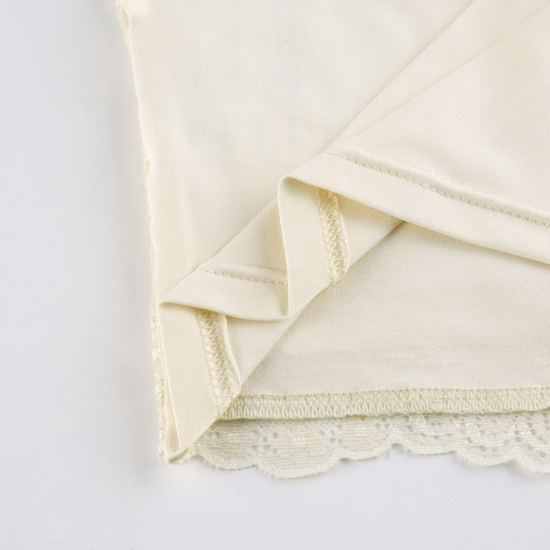 V-Neck Lace Tank Top