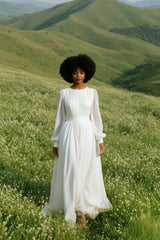 French Tiered Chiffon Prom Dress