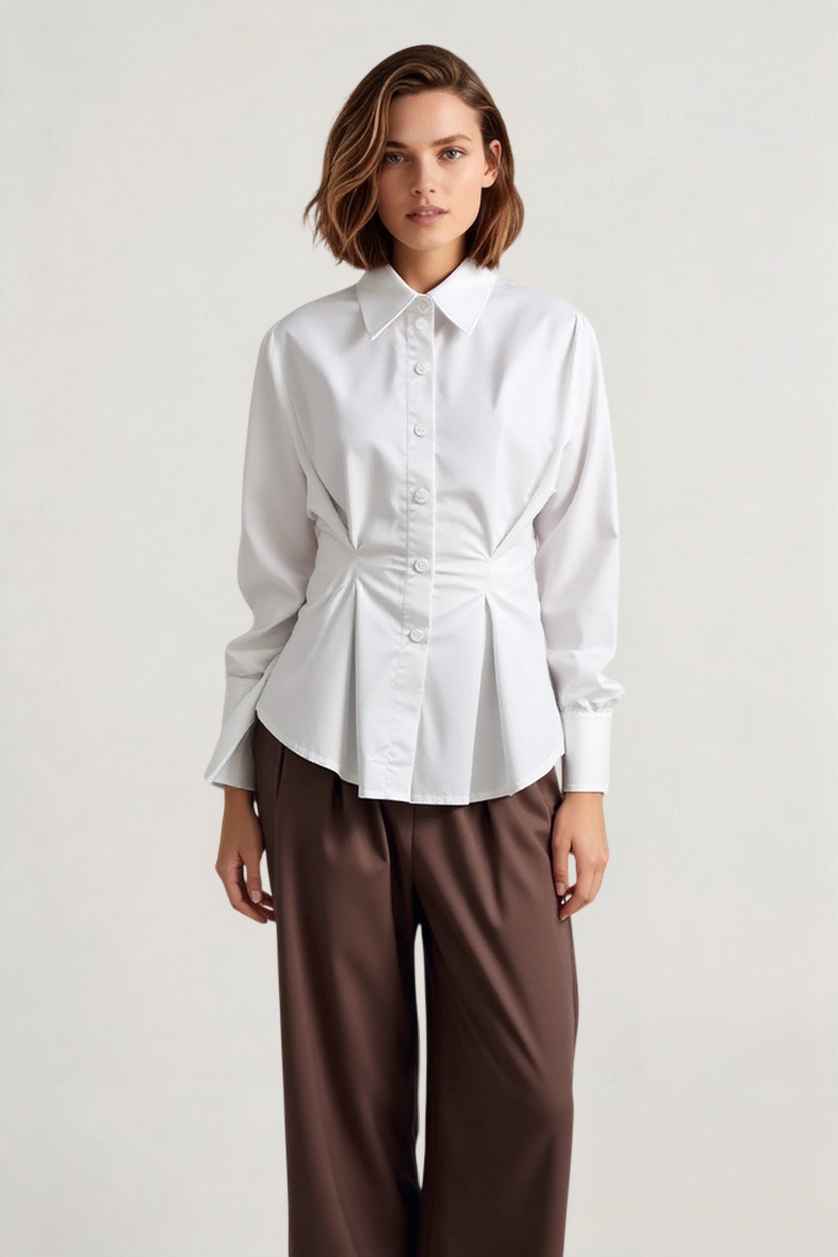 Luxe Tailored Collared Blouse