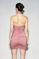 Summer  Halter Cross Night Club Dress