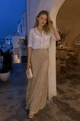 Sequins High-Waisted Maxi Skirt