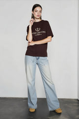 Letter Print Cotton T-shirts