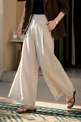 Breezy Linen Relaxed Wide Leg Pants