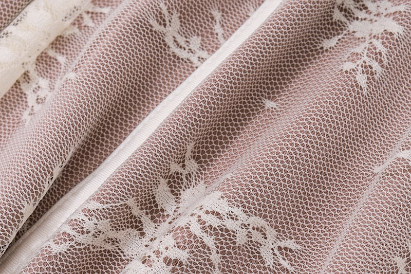 Long Sleeve Lace Corset Mini Dress