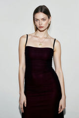 Vacation Mesh A-Line Maxi Dress