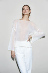 Lightweight Hollow Knit Sweater