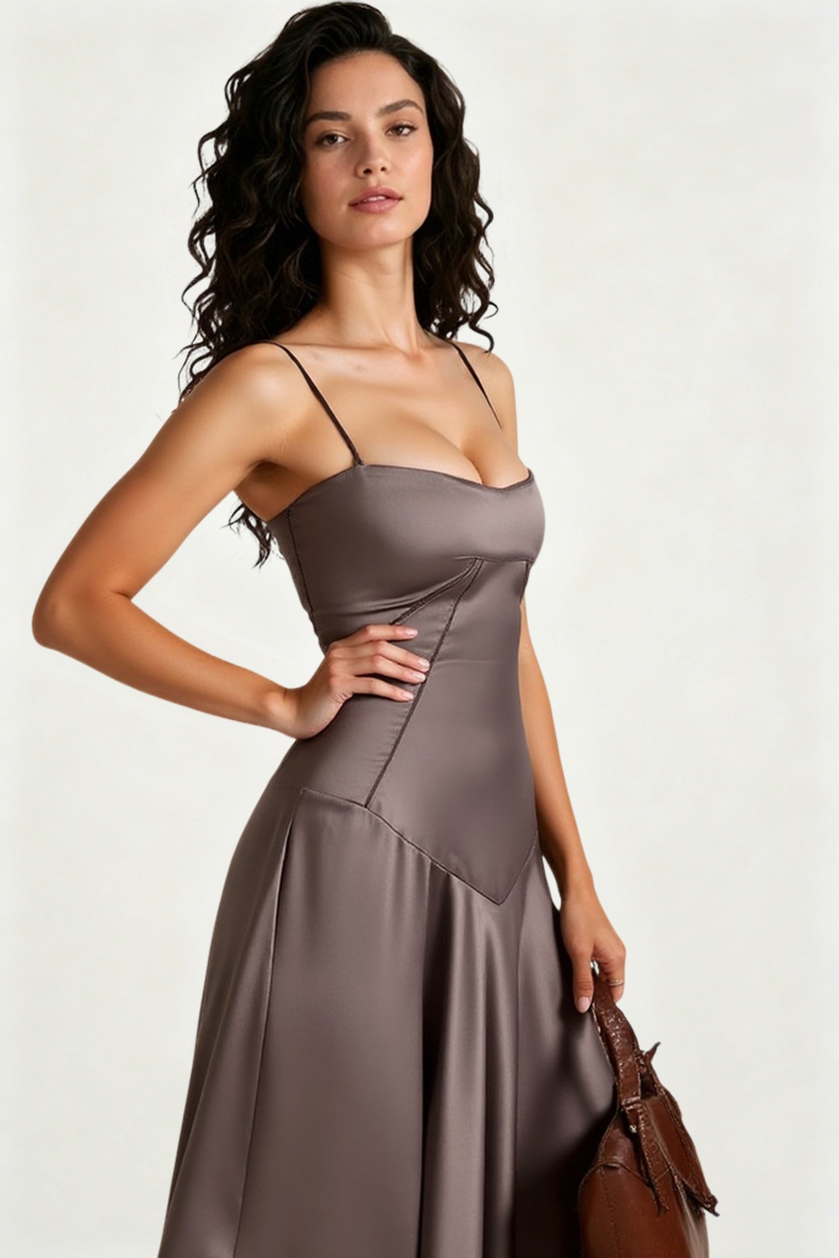 Elegant Cami Backless Maxi Party Dress